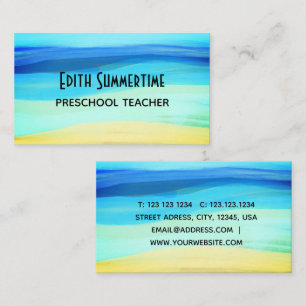 Beach and zomergevoelens visitekaartje