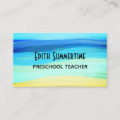 Beach and zomergevoelens visitekaartje (Voorkant)