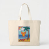 Beach Angel Bag Grote Tote Bag (Voorkant)
