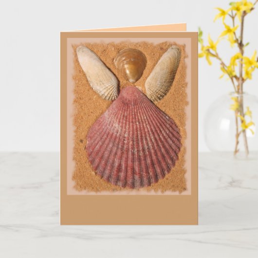 Beach Angel Blank Kaart (Gele Bloem)