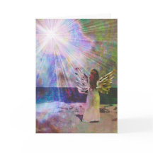 Beach Angel of Light Greeting Card