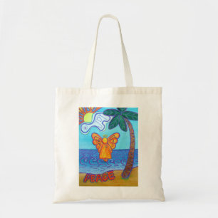 Beach Angel Peace en Joy Art Canvas tassen