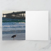 Beach  announcement postcard kaart (Binnen)