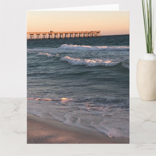 Beach  announcement postcard kaart (Voorkant)