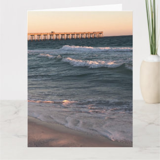 Beach announcement postcard kaart