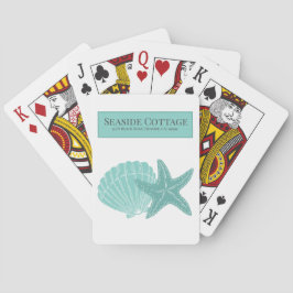 Beach Aqua Airbnb Vacation Rental Pokerkaarten