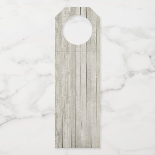 Beach Aqua Blue Coastal Wedding String Lights Flessenhanger (Achterkant)