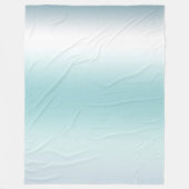 Beach Aqua Blue Ombre Fleece Deken (Voorkant)