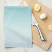 Beach Aqua Blue Ombre Theedoek (Quarter Fold)