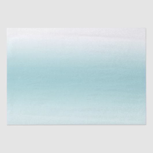 Beach Aqua Blue Ombre Tissuepapier (Voorkant)