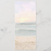 Beach Arbor Bruiloft Menu Kaart (Achterkant)