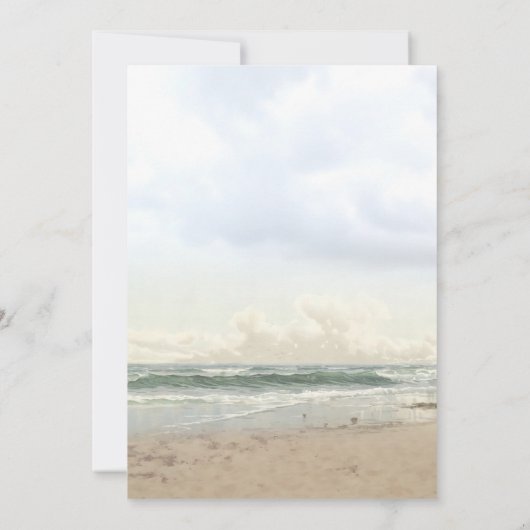 Beach Arbor bruiloft uitnodigingen (Achterkant)