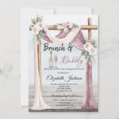 Beach Arbor Brunch & Bubble Vrijgezellenfeest Kaart (Voorkant)