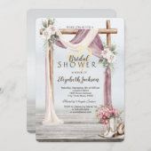 Beach Arbor Cowboy Boots Hat Bridal Shower Kaart (Voorkant / Achterkant)