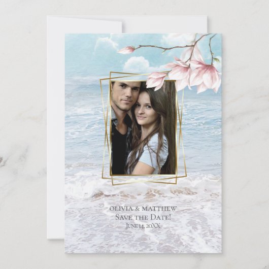 Beach Arbor Elegant Seaside Kaart (Voorkant)