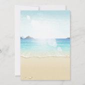 Beach Arbor Floral tropisch Vrijgezellenfeest Kaart (Achterkant)