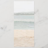 Beach Arbor Lavendel Bruiloft Menu Kaart (Achterkant)