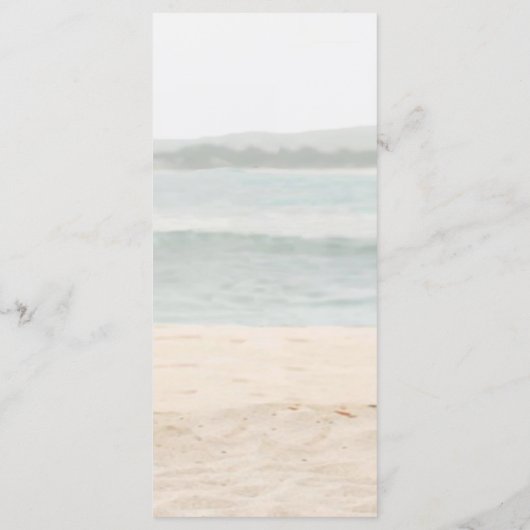 Beach Arbor Lavendel Bruiloft Menu Kaart (Achterkant)