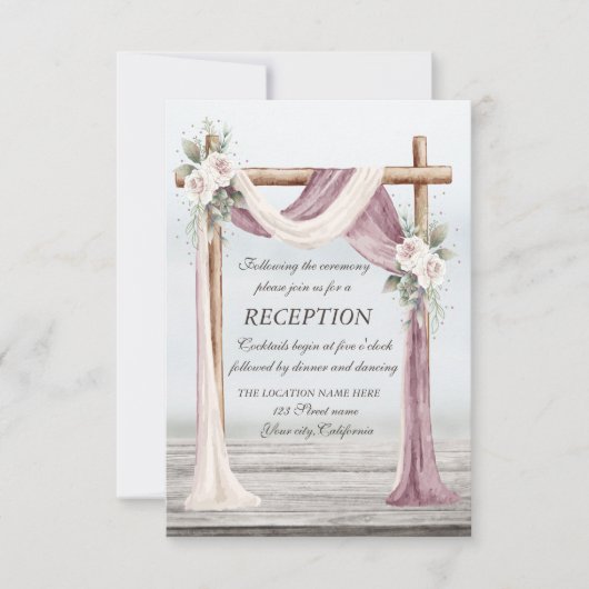 Beach Arbor-ontvangst Kaart (Voorkant)