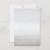 Beach Arbor repesal Dinner Kaart (Achterkant)