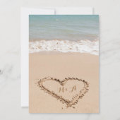 Beach Arbor Roos Tropical Leaves Sunset Weduwen Kaart (Achterkant)