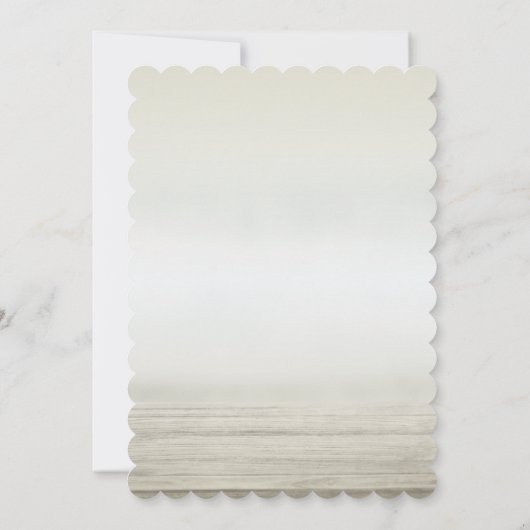 Beach Arbor RSVP Kaart (Achterkant)