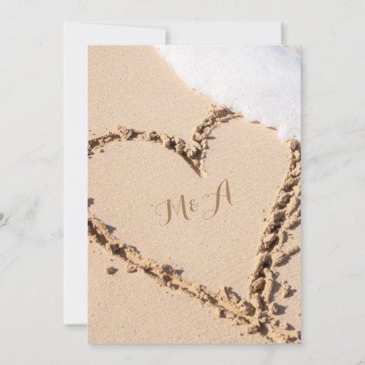 Beach Arbor Sunset bruiloft uitnodiging (Achterkant)