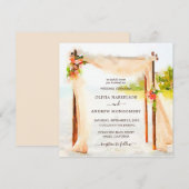 Beach Arbor Waterverf Kaart (Voorkant / Achterkant)