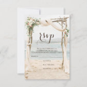 Beach Arbor Wedding RSVP (Voorkant)