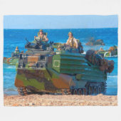BEACH ARMOR - Amphibiënte Ampfibieus Vehicle Fleece Deken (Voorkant (Horizontaal))