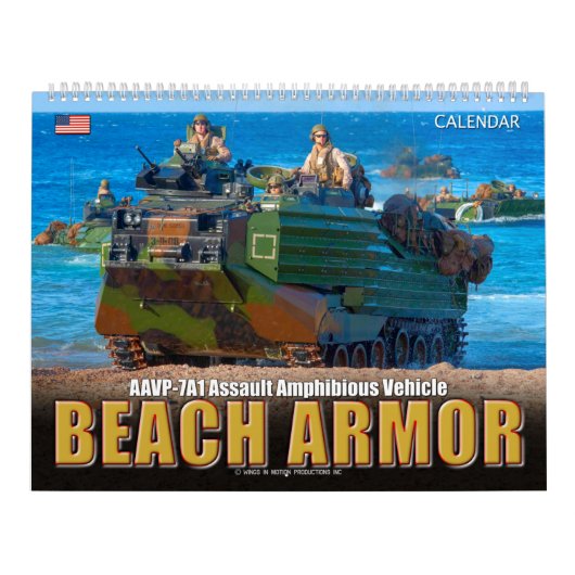 BEACH ARMOR - Amphibiënte Ampfibieus Vehicle Kalender (Hoes)