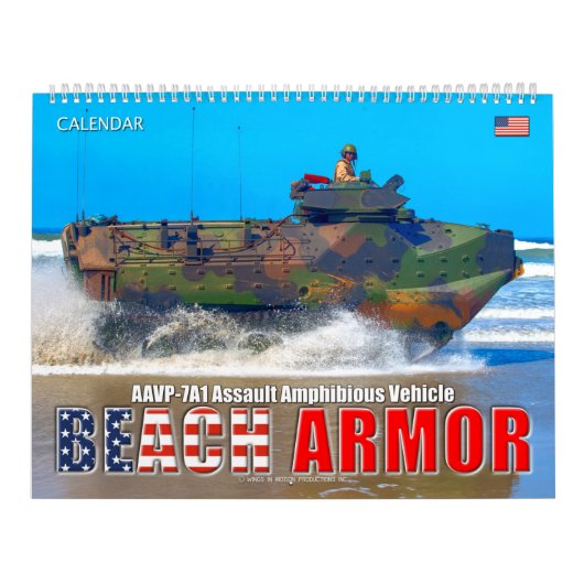 BEACH ARMOR - Amphibiënte Ampfibieus Vehicle Kalender (Hoes)