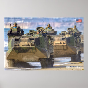 BEACH ARMOR - Amphibiënte Ampfibieus Vehicle Poster