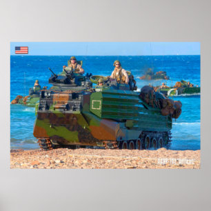 BEACH ARMOR - Amphibiënte Ampfibieus Vehicle Poster