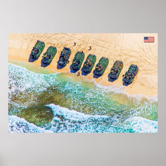 BEACH ARMOR - Amphibiënte Ampfibieus Vehicle Poster (Voorkant)