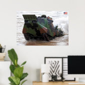 BEACH ARMOR - Amphibiënte Ampfibieus Vehicle Poster (Thuiskantoor)