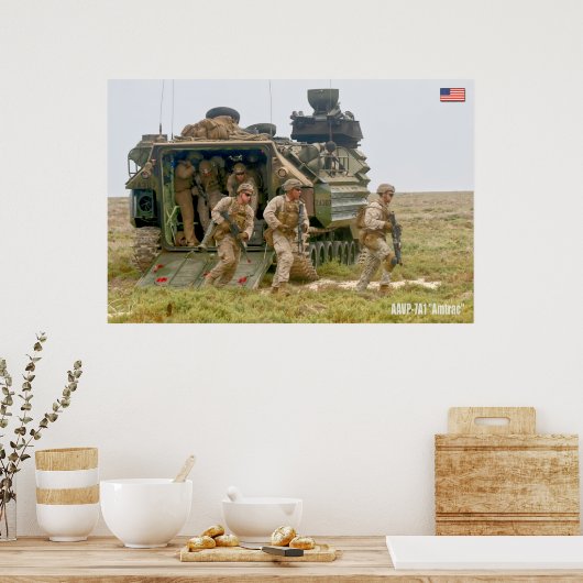 BEACH ARMOR - Amphibiënte Ampfibieus Vehicle Poster (Keuken)