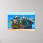 BEACH ARMOR - Amphibious vehicle 40x60 Canvas Afdruk (Voorkant)