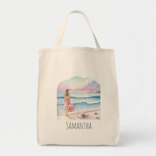 Beach Art Canvas Tas voor Vrouwen (Voorkant)