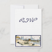 Beach Art Custom RSVP kaarten (Voorkant)
