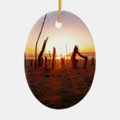 Beach Art Keramisch Ornament (Voorkant)