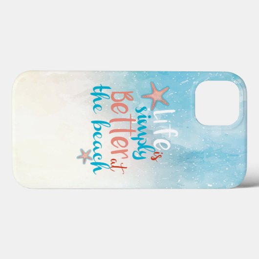 Beach Art Quote Case-Mate iPhone Case (Achterkant (horizontaal))