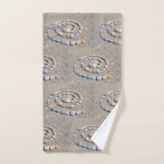Beach Art Spiral Bad Handdoek (Handdoek)