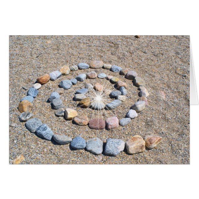 Beach Art Spiral Kaart (Voorkant Horizontaal)