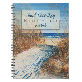 Beach Art Vacation Rental Coastal Sands Guest Book Notitieboek