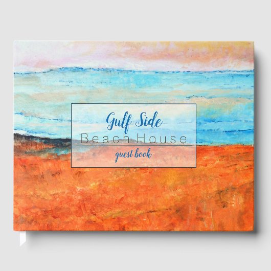 Beach Art Vacation Rental Guest Book Gastenboek (Voorkant)