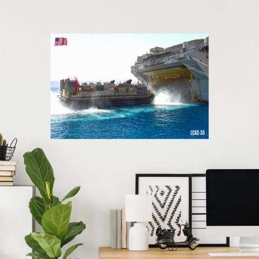 BEACH ASSAULT - LCAC-36 POSTER (Thuiskantoor)