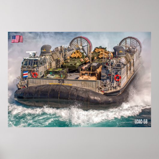 BEACH ASSAULT - LCAC-58 POSTER (Voorkant)