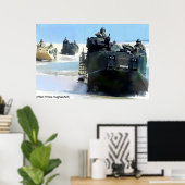 BEACH ASSAULT POSTER (Thuiskantoor)