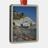 Beach at Amalfi, Campania, Italië Metalen Ornament (Rechts)